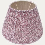 Sibyl Colefax & John Fowler Pink Seaweed on Cotton Lampshade