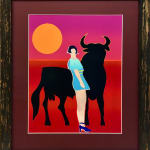 Tom Hammick Carmen and The Bull Framed