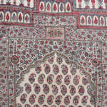 A kalamkari prayer cloth with a beautiful boteh central field