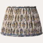 Namay Samay Gisi Cornflower Lampshade with Inset Silk Trim