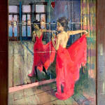 Geoffreys Humphries Silvia in Red Gown