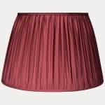 Douppion Burgundy Silk Pembroke Lampshade