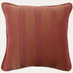 Patrick Gallagher Tessuti Sorrento Stripe Campari Cushion