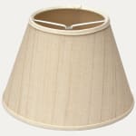 John Boyd Criollo Off White Horsehair Lampshade with Cream Linen Lining