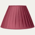 Douppion Lipstick Silk Box Pleated Lampshade