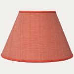 John Boyd Paso Pale Rust Horsehair Lampshade with Cream Linen Lining
