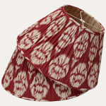 Robert Kime Red Carnation Ikat Lampshade with US Fittings