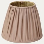 Faille Lugano Plaster Silk Hand Sewn Lampshade for Reading Lights