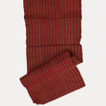 Turkmen Red and Green Striped Textile