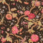 Flowering Tree Canvas Black Multicolor