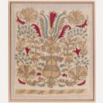 Framed Ottoman Greek Embroidery Early 19th C.