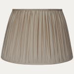 Smoke Faille Lugano Silk Pembroke Lampshade