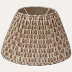 Howe Cypress Linen Cocoa Handsewn Gathered Lampshade