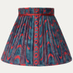 Fortuny Apollo Deep Indigo and Scarlet Red Lampshade