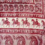 Indian Block Printed Pink Tablecloth