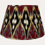 Handwoven Adras Ikat Silk & Cotton Lampshade