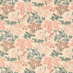 Wheat Flower Faded On Beige