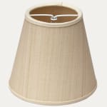 John Boyd Paso Off White Horsehair Clip-on Lampshade with Cream Linen Lining