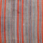 Shirvan Striped Silk Jajim with Unique Colouration