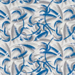 Tropical Wind Grey Blue On Oyster