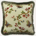 Pierre Frey Papillons moiré Decorative Cushion with Brush Trim
