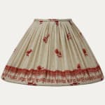Decors Barbares Red Polonaise Coolie Lampshade with Silk Lining