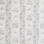 Chinese Toile Pale Blue On Oyster