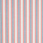 Plain Stripe Blue Red On Oyster