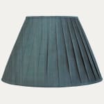 Azure SFJ Silk Box Pleated Lampshade