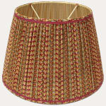 Aleta Fabrics Leila Stripe in Pink/Gold Lampshade