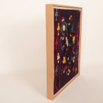 Framed Uzbek Silk Suzani Fragment