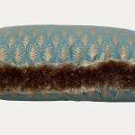 Fortuny Plumette Blue & Gold Decorative Cushion
