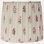 Robert Kime Ghost Embroidered Fabric Handsewn Lampshade
