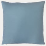 Unique Suzani Cushion with Silk Hand Embroidered Ottoman Motifs on Blue Silk & Cotton Base Cloth