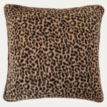 Schumacher Lilya Leopard Natural Decorative Cushion handmade by Floren