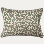 Sibyl Colefax and John Fowler Aqua Squiggle Cushion with Zips