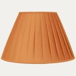 Arancio SFJ Silk Box Pleated Lampshade