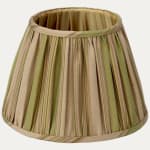 Claremont Faille Rayee Pomme Silk Lampshade for Wall Lights