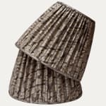 Fortuny Tzin Smoke and Aluminium Lampshade for US Lamps
