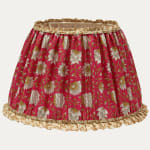 Bennison Pail x Warner Textile Archives Nathalie Caramel Lampshade with Ruffle Trim