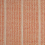 Fortuny Tapa Stripe Bittersweet & Warm White Cushion