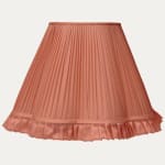 Rose Faille Hamilton Silk Scallop Lampshade