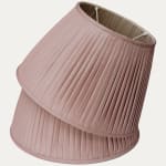 Claremont SFJ Pale Pink Silk Knife Pleated Handsewn Lampshade