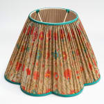 Exquisite Arjumand Tree of Life Linen Voile Scallop Lampshade