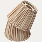 Schumacher Wellfleet Ticking Stripe Driftwood Handsewn Lampshade for Reading Lights