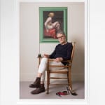 Jack Vettriano Portrait by Ian Mcllgorm Mounted