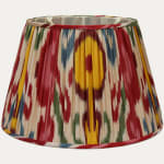Contemporary Design Silk Ikat Lampshade