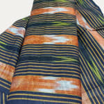 Turkish Silk and Cotton Ikat with Unusual Colouration