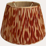 Burnt Orange Adras Silk Ikat Lampshade