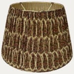 Arjumand Paisley Linen Voile Lampshade with Silk Lining